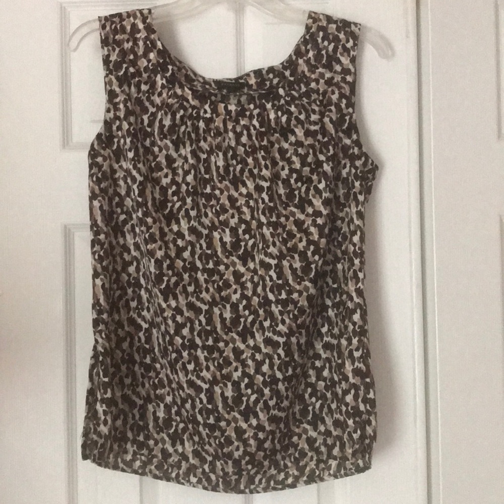 Talbots animal print shirt